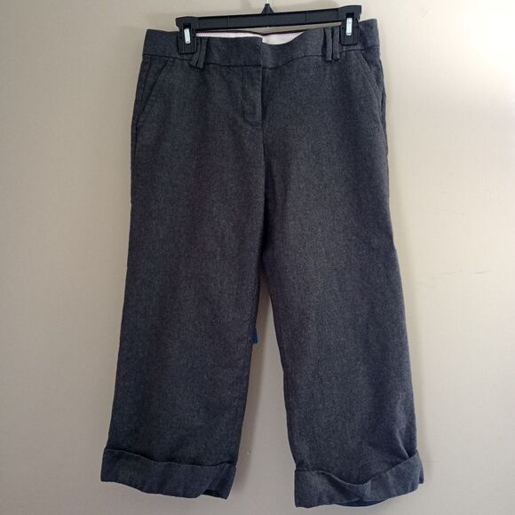 J. Crew City Fit Cropped Wool Pants - Picture 1 of 9